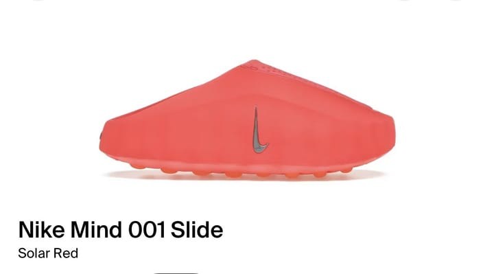 Nike Mind Slides 001 Solar Red - NWT
