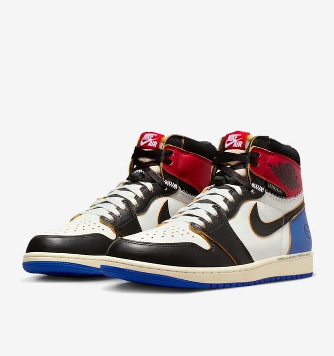 AJ1 x Union x Fragment - Black and Varsity Red (SKU: IO7847-002) MSRP $205